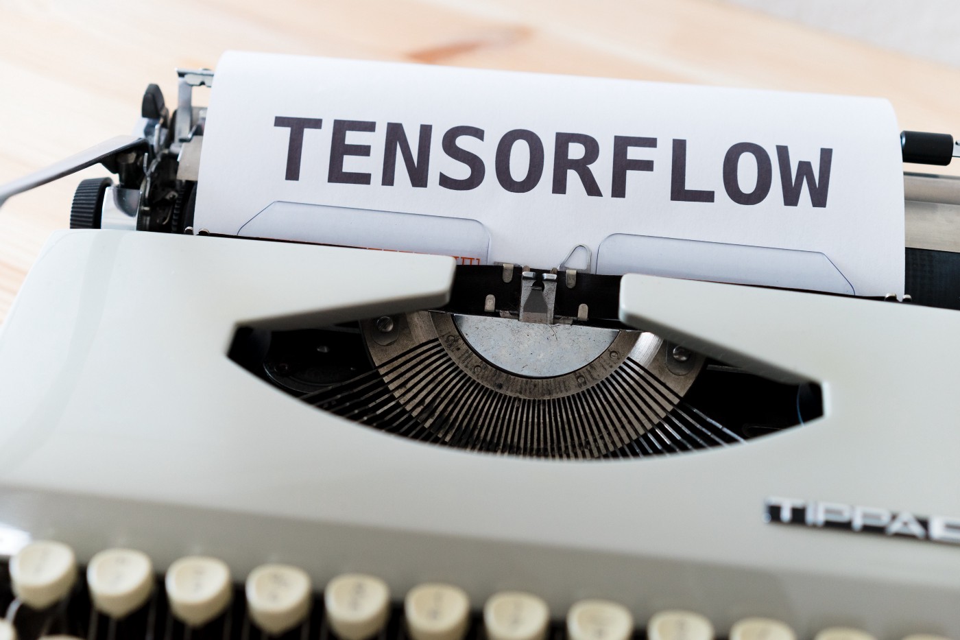 Image of TensorFlow logo.