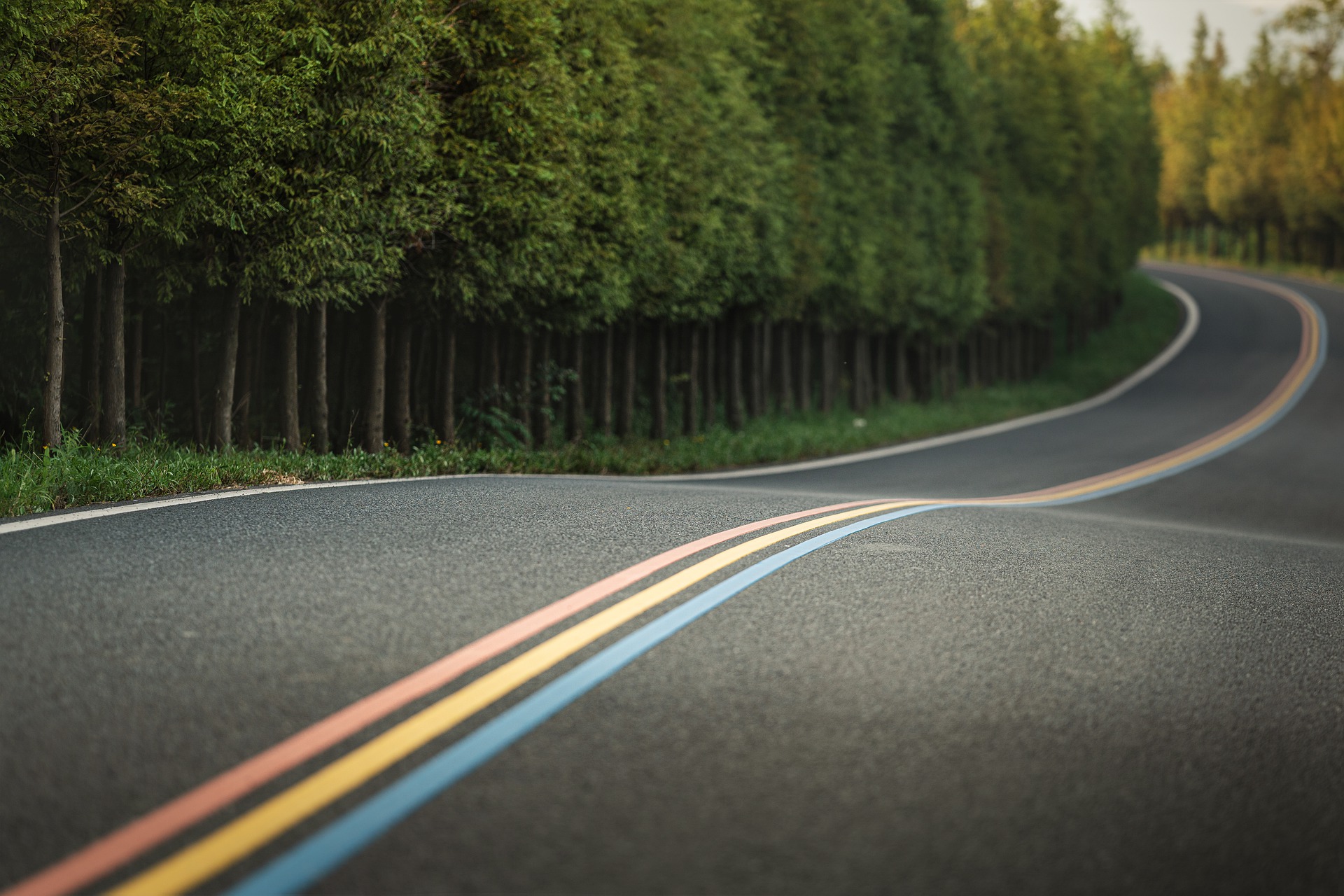 Sustainable ESG Impact with road scenery